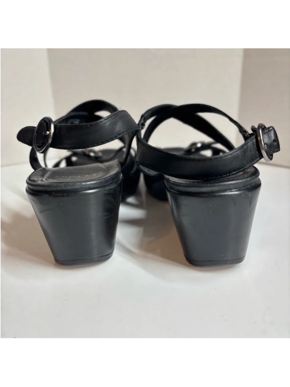 Dansko Women's Julie Black Full Grain Leather Slingback Sandals Size 7.5